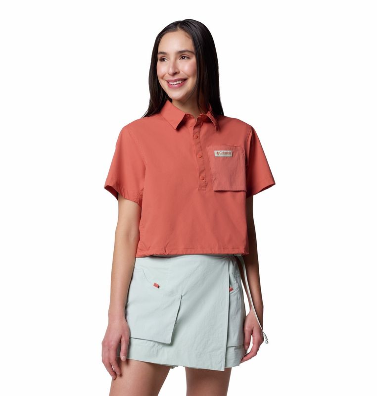 Cove Beach Woven Cropped Women&#39;s Shirt