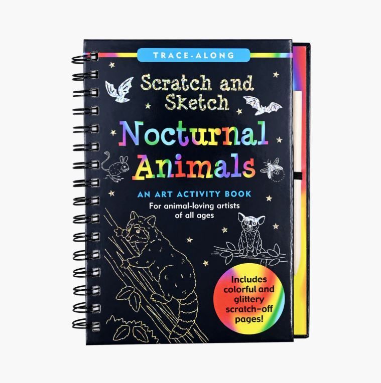 Scratch &amp; Sketch Book-Nocturnal Animals