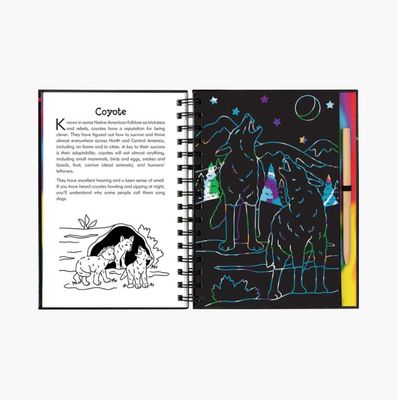 Peter Pauper Press Scratch &amp; Sketch Book-Nocturnal Animals