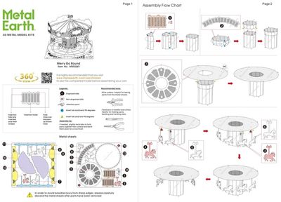 Metal Earth Merry Go Round Model