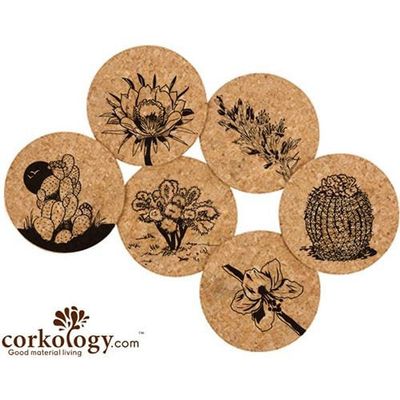 Cork Coaster Set - Southwest Plants