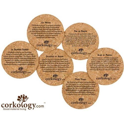 Corkology Cork Coaster Set - Day Of The Dead