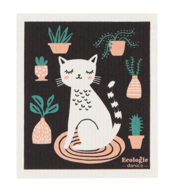 Swedish Dishcloth - Cat Nap