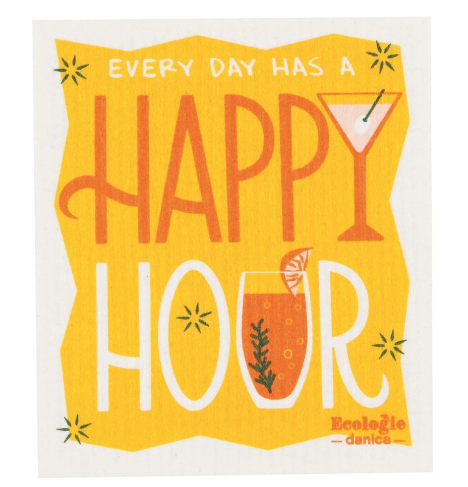 Swedish Dishcloth - Happy Hour