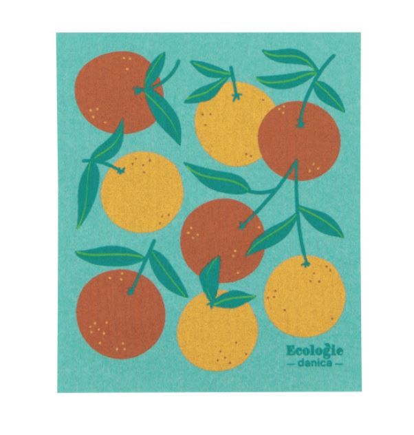 Swedish Dishcloth - Oranges
