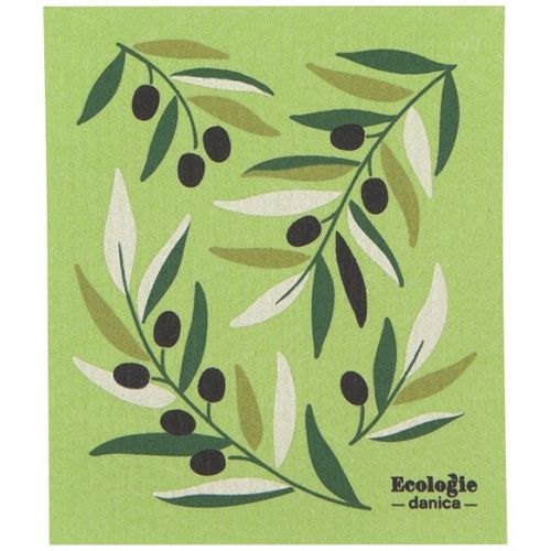 Swedish Dishcloth - Olives