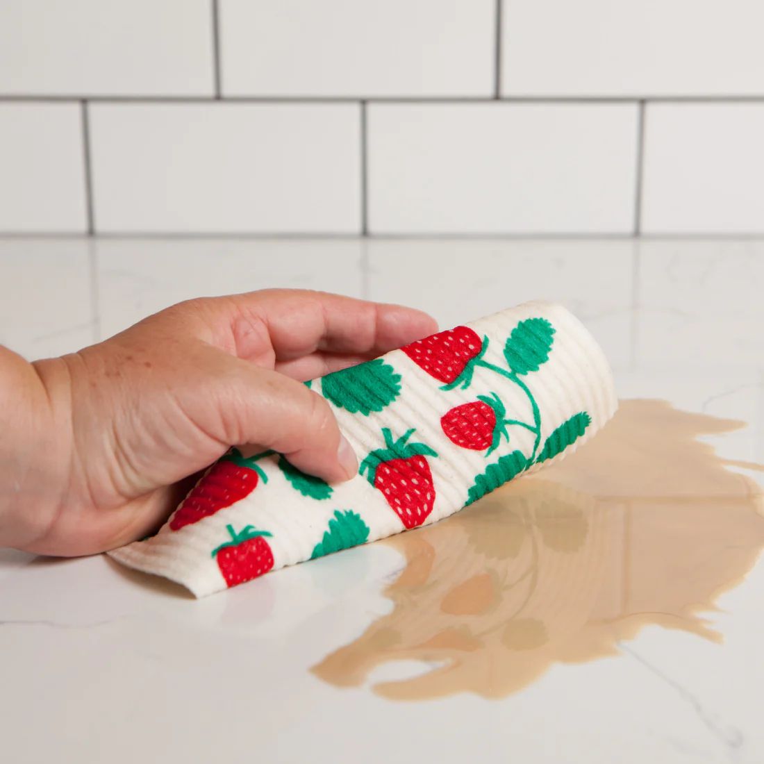 Swedish Dishcloth - Strawberries