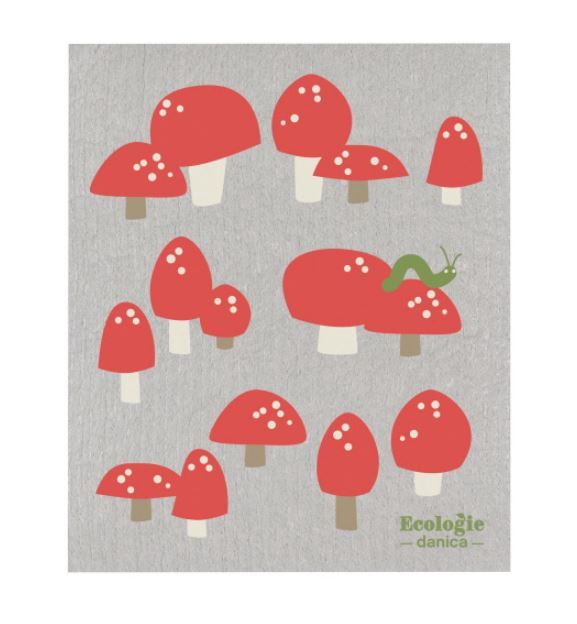 Swedish Dishcloth - Totally Toadstools
