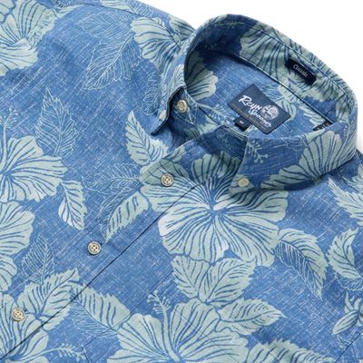 Aloha Biscus - Button Front Men's Shirt
