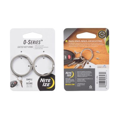 Nite Ize O-Series Gated Key Ring, 2-Pack