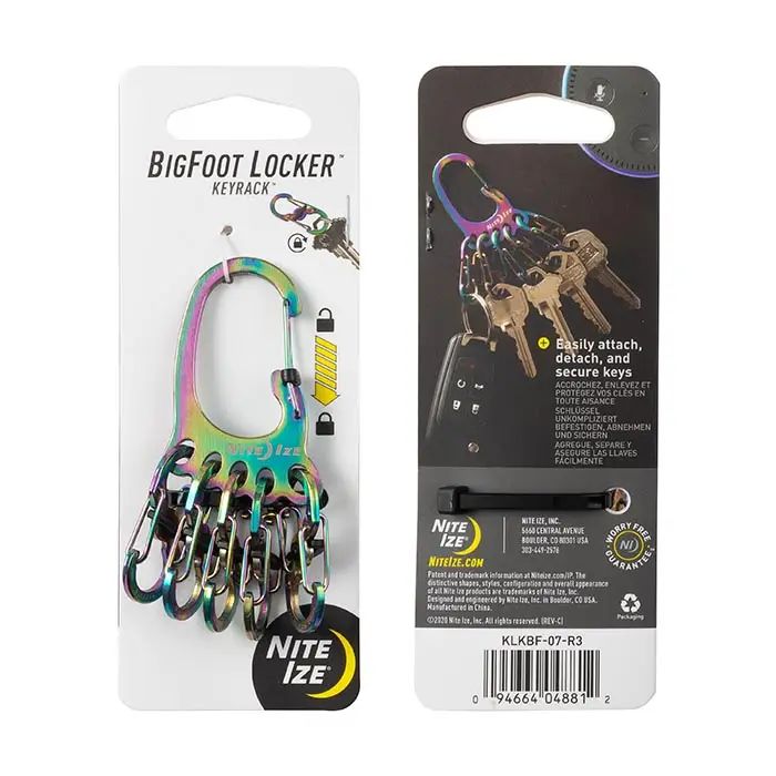 Nite Ize Bigfoot Locker KeyRack Stainless Steel