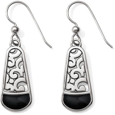 Catania Black French Wire Earrings