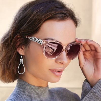 Interlok Braid Sunglasses - Rosewater