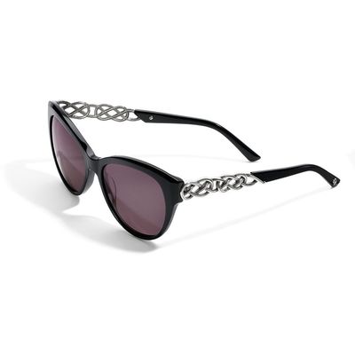 Brighton Interlok Braid Sunglasses - Black
