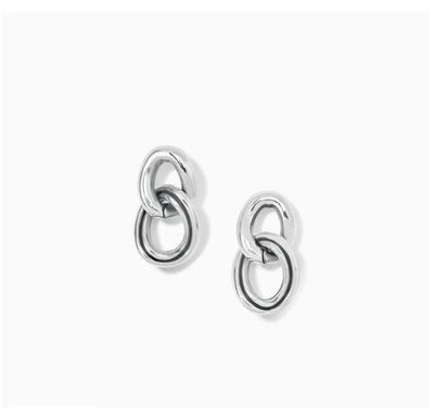 Interlok Chain Post Drop Earrings