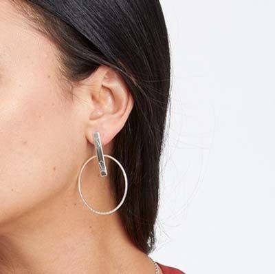 Marrakesh Soleil Post Hoop Earrings