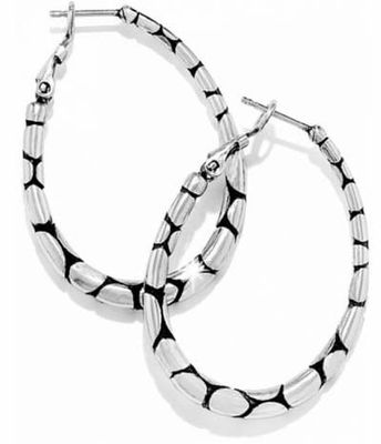 Brighton Pebble Oval Hoop Earrings