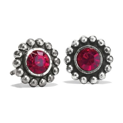 Twinkle Mini Post Earring - Garnet