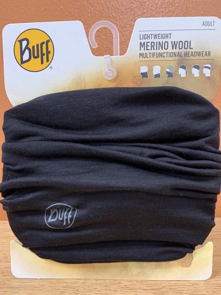 Merino Lightweight Buff - Solid Black