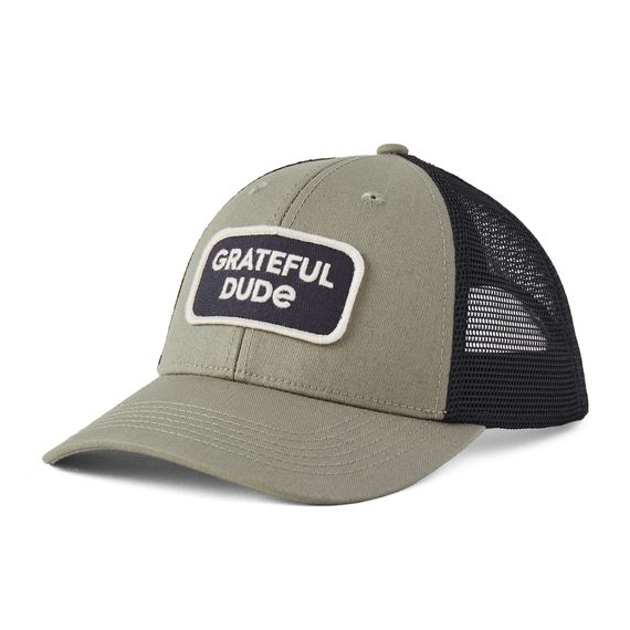 Adult Unisex Clean Grateful Dude Patch Trucker Cap