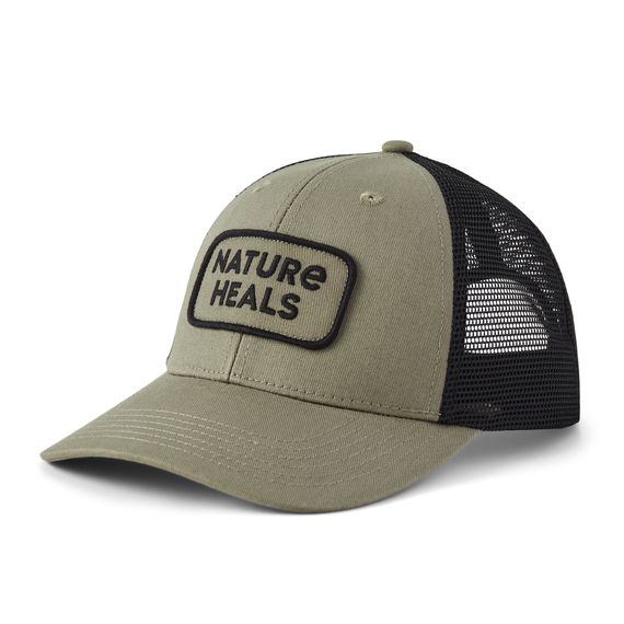 Adult Unisex Clean Nature Heals Patch Trucker Hat