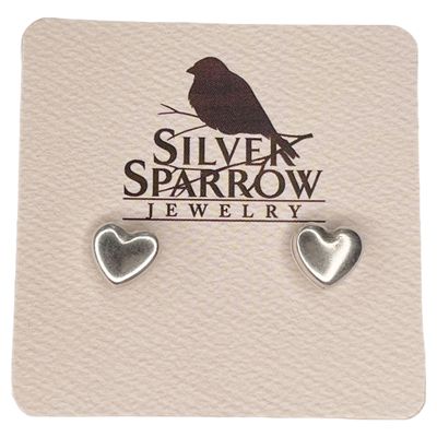 Chunky Heart Stud Earrings