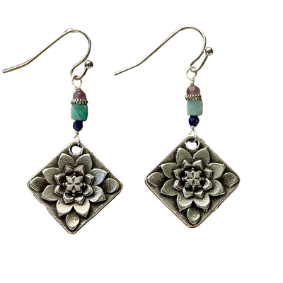 Diamond Flower w/Amazonite