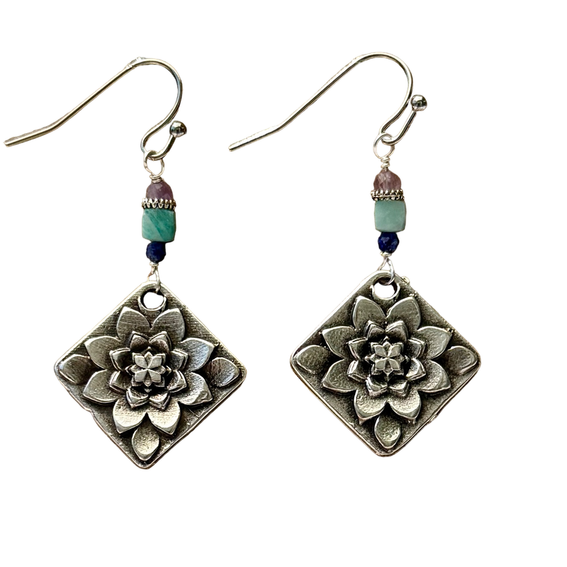 Diamond Flower w/Amazonite