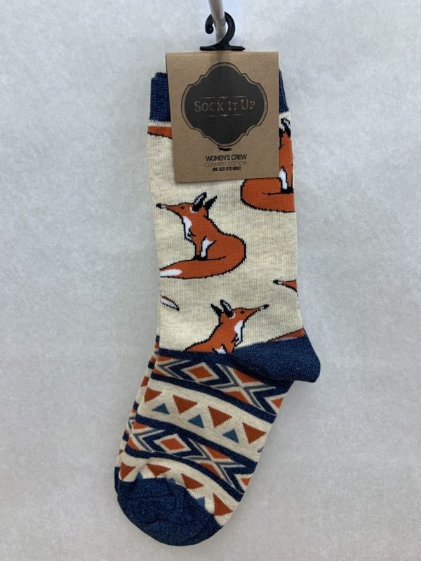 Women's Crew Socks, Like A Fox