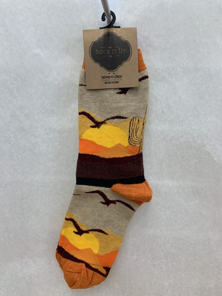 Women&#39;s Crew Socks, Desert Sky