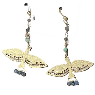 Woven Birds w/Kyanite Earrings