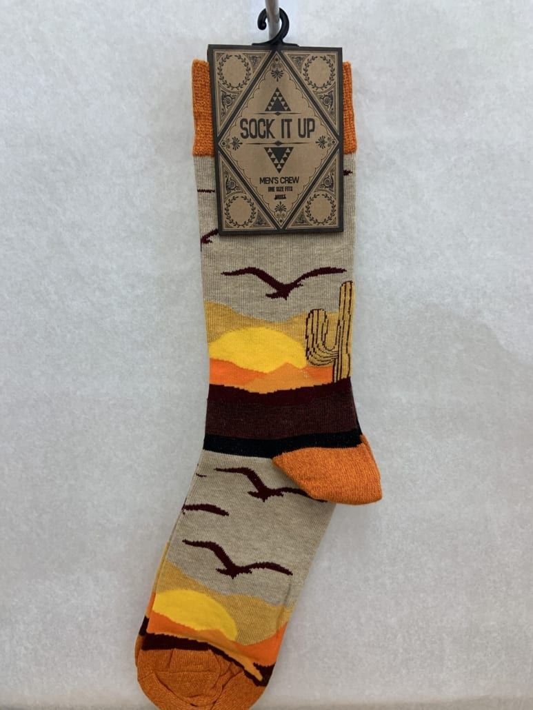 Men&#39;s Crew Socks, Desert Sky