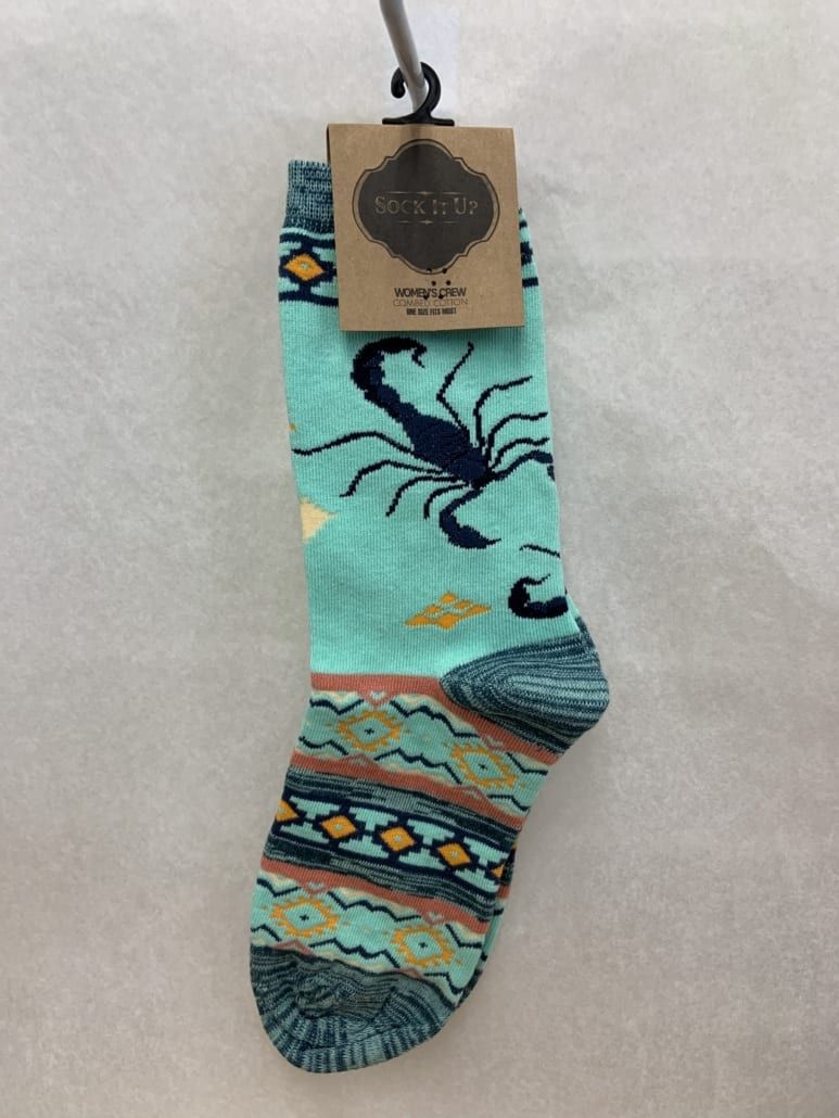 Women&#39;s Crew Socks, Scorpion Bite