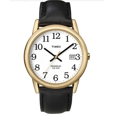 Timex Easy Reader 35mm Leather Strap Watch