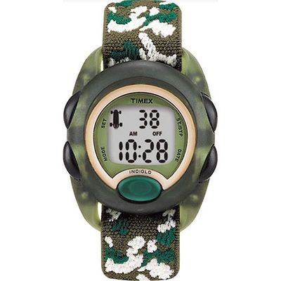 Timex Kids Digital Green Camouflage Nylon Watch