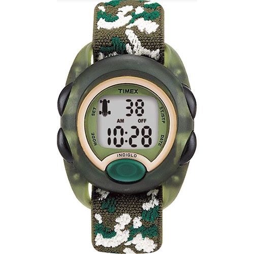 Timex Kids Digital Green Camouflage Nylon Watch