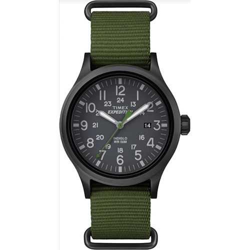 Timex Expedition Scout 40mm Nylon Strap Watch (Black Face)