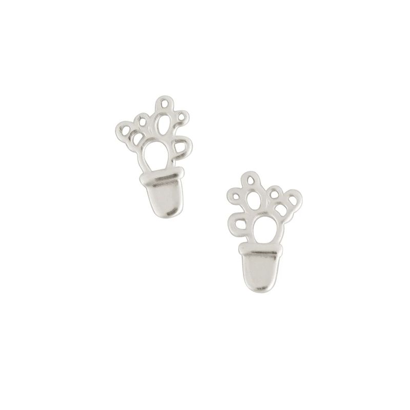 Open Cactus in Silver