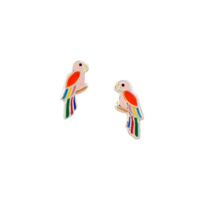 Perky Parrot Studs