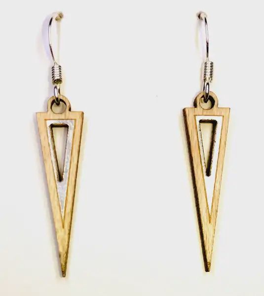 Arrow Twig Earring-Cherry