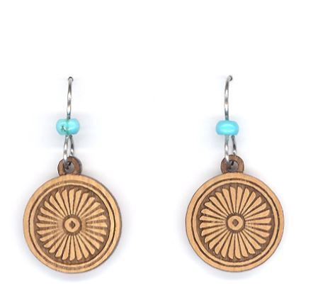 Sun Natural Harmony w/ Turquoise Earring-Alder