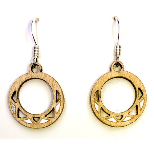 SW Hoop Twig Earring-Maple