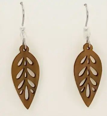 Stem Willow Earring-Sm-Maple