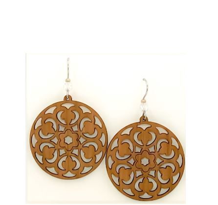 Filigree Rosette Willow Earring-Sm-Cherry
