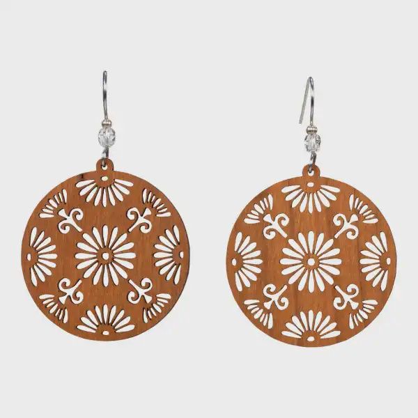 Japanese Design Willow Earring-SM-Maple