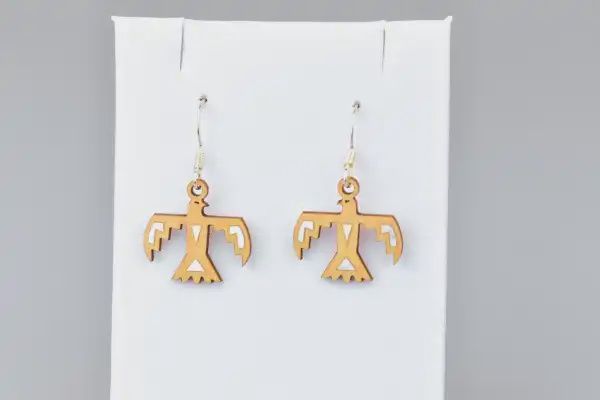 Thunderbird Twig Earring-Walnut