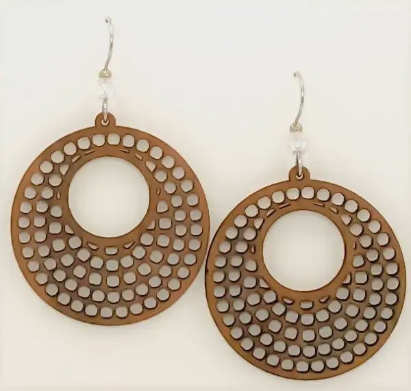 Yellow Brick Road Open Center Earring-Md-Cherry