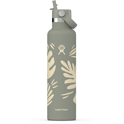 24 Oz Standard Mouth Hydro Flask w/Flex Straw Cap