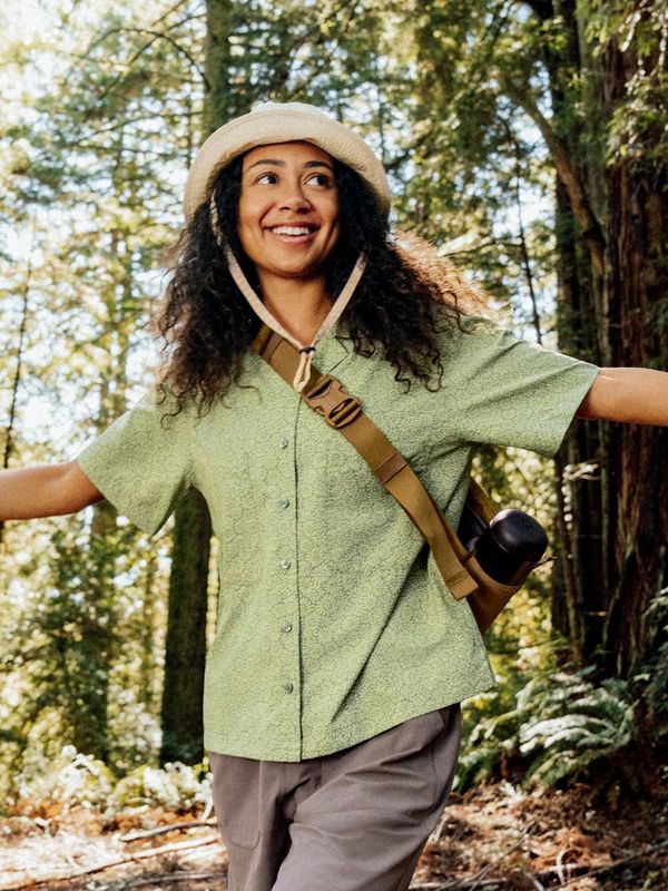 Women&#39;s AirExchange SolarShield Camp Novelty SS Shirt