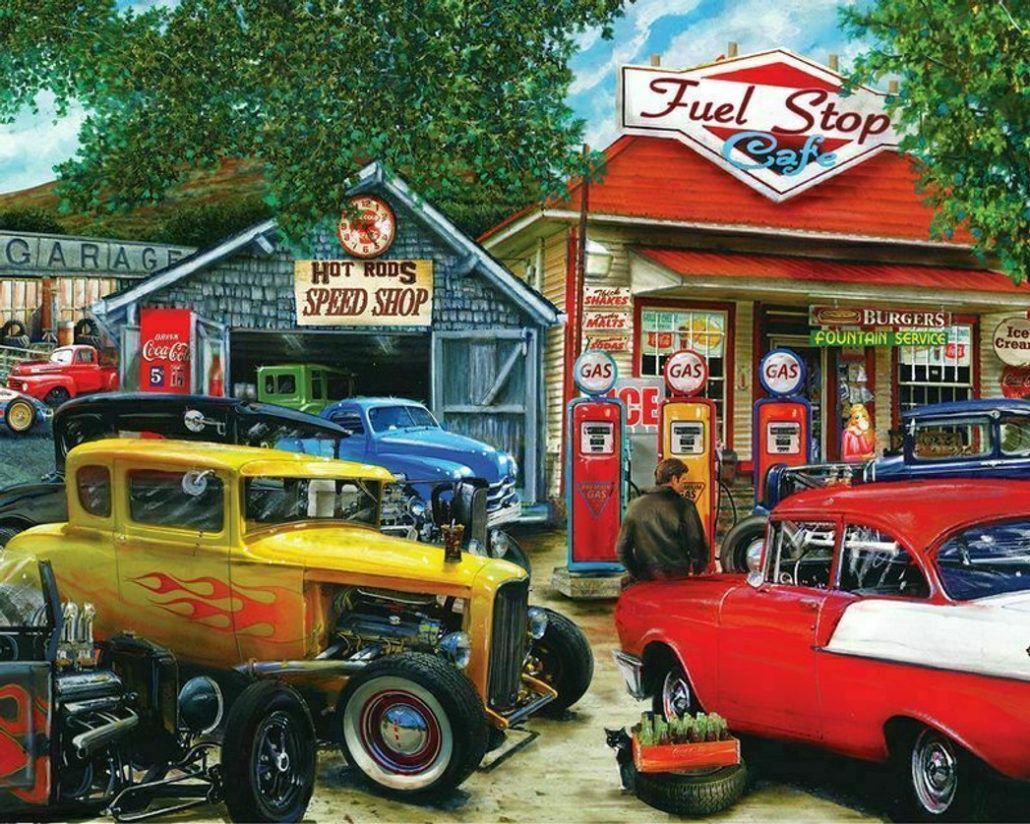 Puzzle - Hot Rod Cafe 1000 Piece
